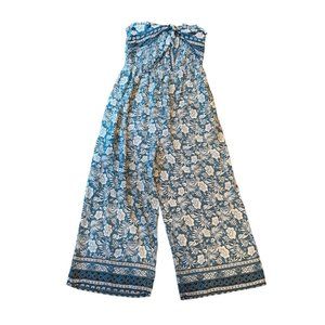 White Birch Romper Strapless Wide Leg Hummingbird Hawaii XL